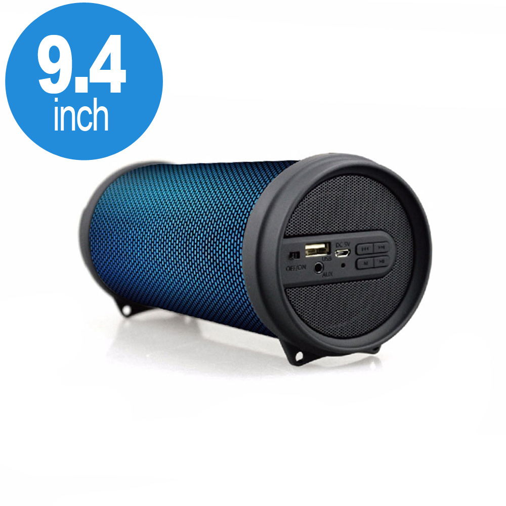 LED Color Changing Drum Design Bluetooth Speaker S33R (Black)